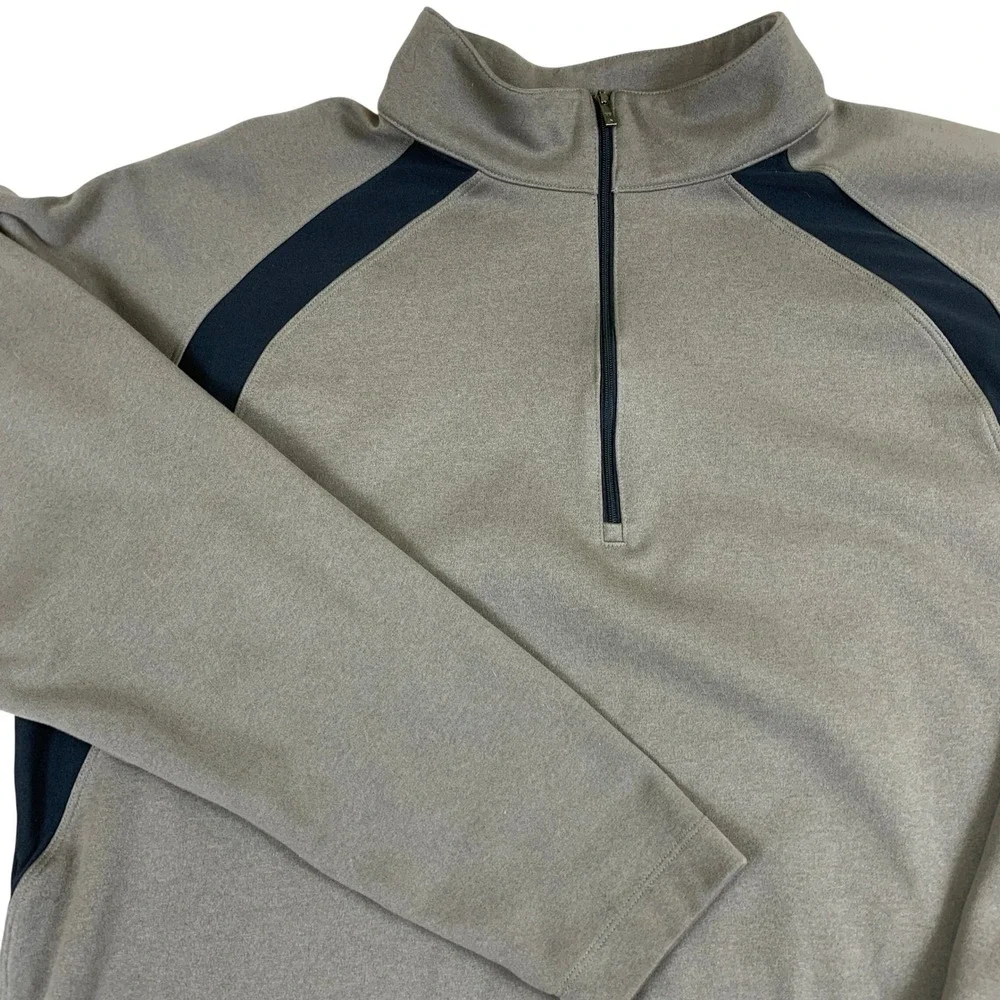 Nike Tiger Woods Collection Mens XL 1/4 Zip Pullover Golf Shirt Olive Black‎ XL
